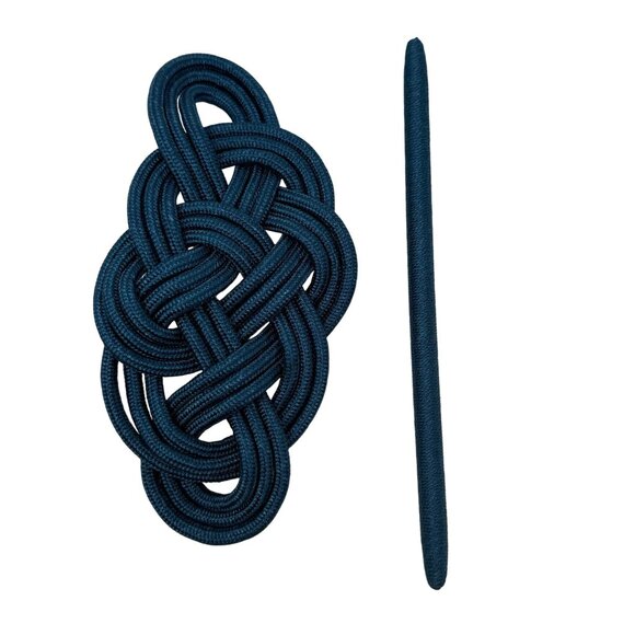 Handmade Blue Celtic Knot Hair Clip Stick Braid Plait Barrette Accessory Oversiz - Picture 3 of 5